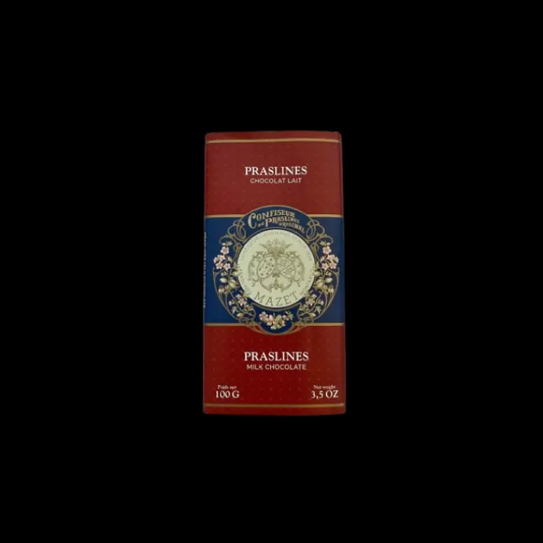 Tablette Chocolat Lait Praslines Mazet 100 g