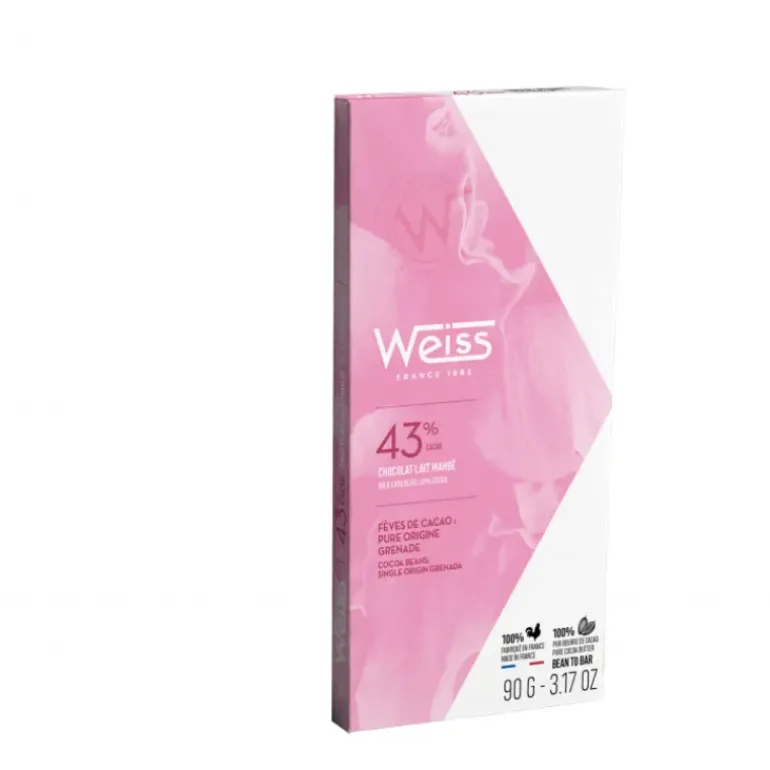 Tablette de Chocolat au Lait Mahoe 43% 90 g Weiss