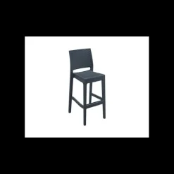 Tabouret Tressé Jamaïca Anthracite Siesta