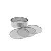 Tamis Ø 21cm Inox 4 mailles interchangeables 0,5-1-2-3 mm