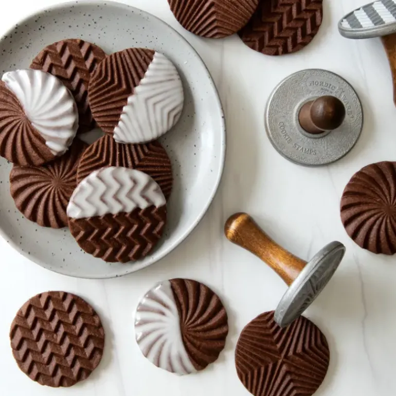 Tampons à Biscuits et Cookies Ronds Geo (x3) Nordic Ware