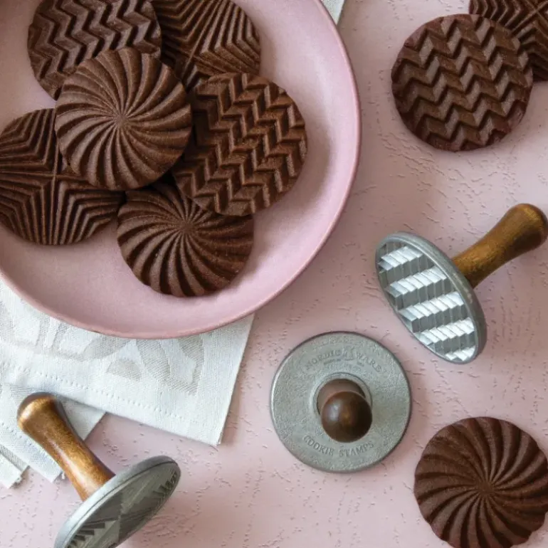 Tampons à Biscuits et Cookies Ronds Geo (x3) Nordic Ware