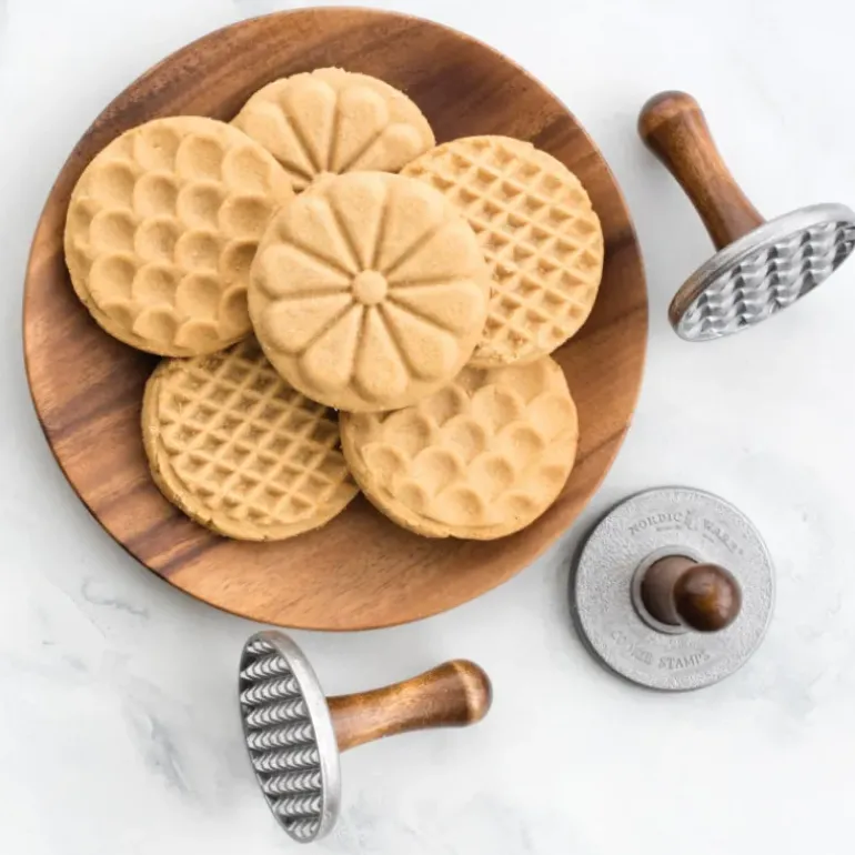 Tampons à Biscuits et Cookies Ronds Heirloom (x3) Nordic Ware