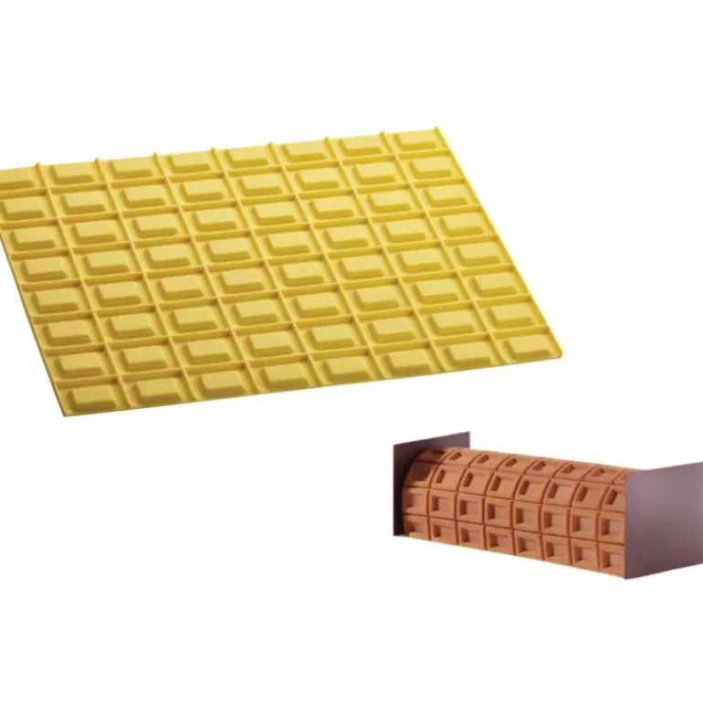 Tapis Décor Bûche Chocolat Silicone Pavoni