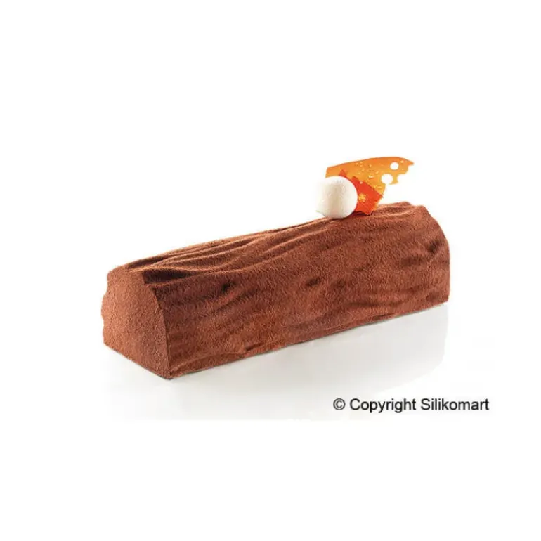 Tapis Décor Bûche Effet Bois Silicone SilikoMart Professional