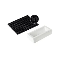 Tapis Décor Bûche Tressé Silicone SilikoMart Professional