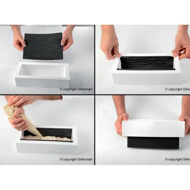 Tapis Décor Bûche Tressé Silicone SilikoMart Professional