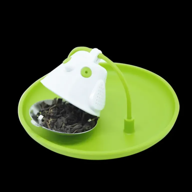 Tasse à Thé avec Infuseur et Couvercle Vert Botanique 400 ml QDO