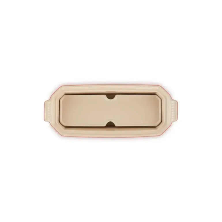 Terrine Rectangulaire avec presse 28 cm Cerise Le Creuset céramique