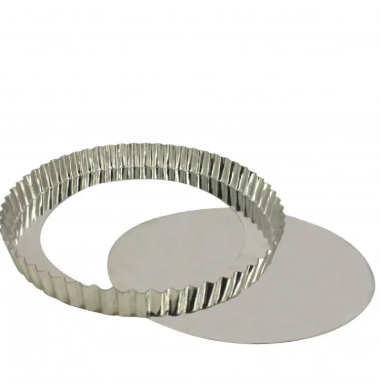 Tourtière Cannelée Fond Amovible 16 cm x H 2,5 cm