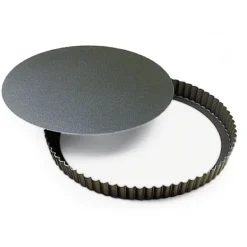 Tourtière Cannelée Fond Mobile 28 cm Gobel