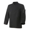 Veste de Cuisine Mixte Noire Parement NERO T.2 Robur manches longues