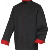Veste de Cuisine Mixte Noire/Rouge BOKO T.5 Robur