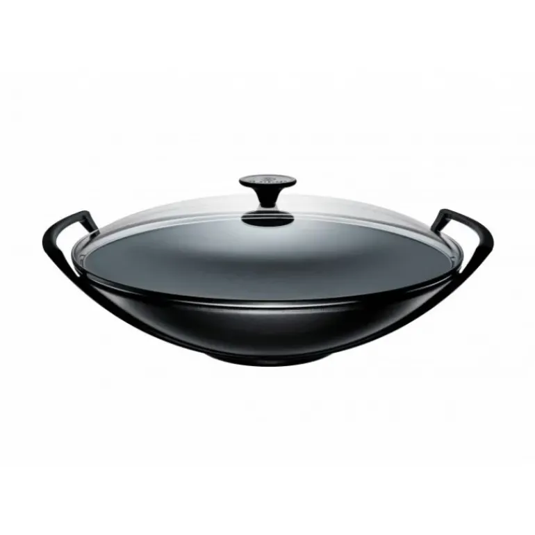 Wok 36 cm Noir Mat Le Creuset