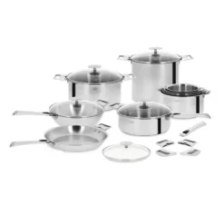 Wok Casteline Ø 20 cm Manche Amovible Anti-Adhésif Inox Cristel