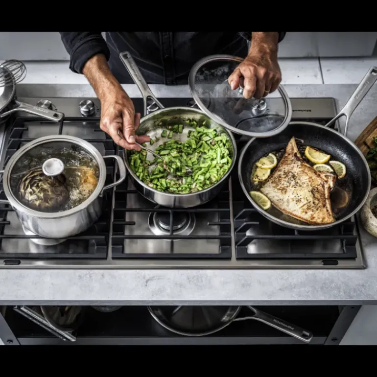 Wok Inox 28cm KitchenAid